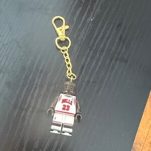 Michael Jordan Keychain w Gold Clip